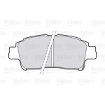 Valeo Σετ τακάκια, Δισκόφρενα - 301606