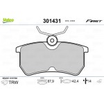 Valeo Σετ τακάκια, Δισκόφρενα - 301431