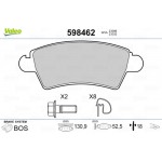 Valeo Σετ τακάκια, Δισκόφρενα - 598462