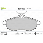 Valeo Σετ τακάκια, Δισκόφρενα - 598500