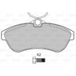 Valeo Σετ τακάκια, Δισκόφρενα - 598501