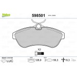 Valeo Σετ τακάκια, Δισκόφρενα - 598501