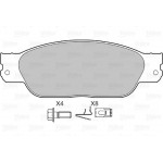 Valeo Σετ τακάκια, Δισκόφρενα - 598439