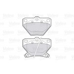 Valeo Σετ τακάκια, Δισκόφρενα - 301577