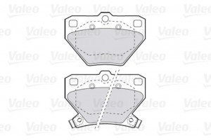 Valeo Σετ τακάκια, Δισκόφρενα - 301577