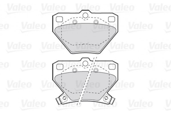 Valeo Σετ τακάκια, Δισκόφρενα - 301577