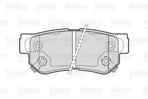 Valeo Σετ τακάκια, Δισκόφρενα - 301748