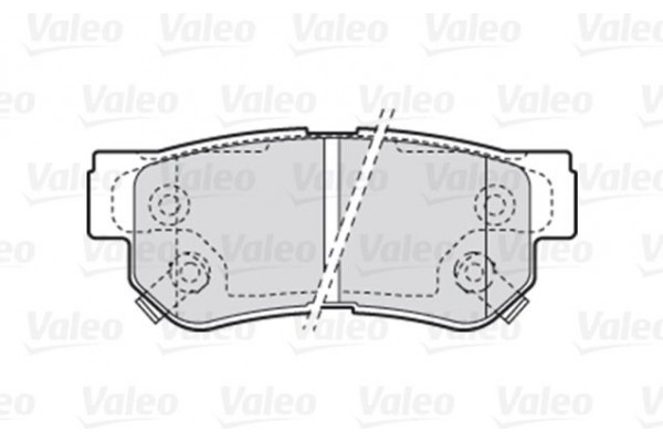 Valeo Σετ τακάκια, Δισκόφρενα - 301748