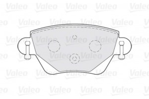 Valeo Σετ τακάκια, Δισκόφρενα - 301434