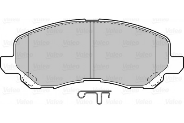 Valeo Σετ τακάκια, Δισκόφρενα - 598886