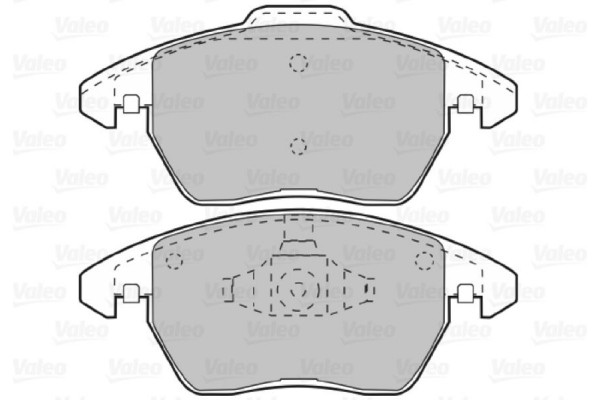 Valeo Σετ τακάκια, Δισκόφρενα - 598715