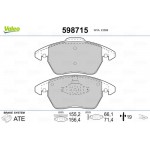 Valeo Σετ τακάκια, Δισκόφρενα - 598715