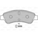 Valeo Σετ τακάκια, Δισκόφρενα - 598464