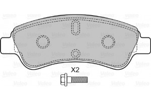 Valeo Σετ τακάκια, Δισκόφρενα - 598464