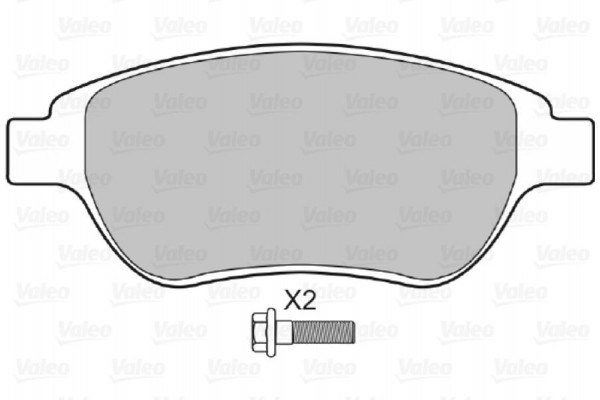 Valeo Σετ τακάκια, Δισκόφρενα - 598465