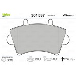 Valeo Σετ τακάκια, Δισκόφρενα - 301537