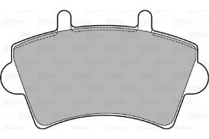 Valeo Σετ τακάκια, Δισκόφρενα - 598537