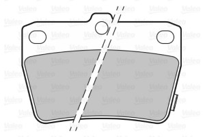 Valeo Σετ τακάκια, Δισκόφρενα - 301673