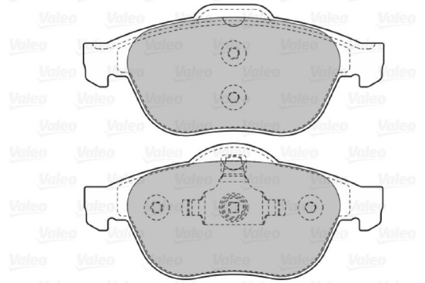 Valeo Σετ τακάκια, Δισκόφρενα - 598566