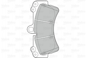 Valeo Σετ τακάκια, Δισκόφρενα - 302043