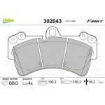 Valeo Σετ τακάκια, Δισκόφρενα - 302043