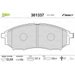 Valeo Σετ τακάκια, Δισκόφρενα - 301337