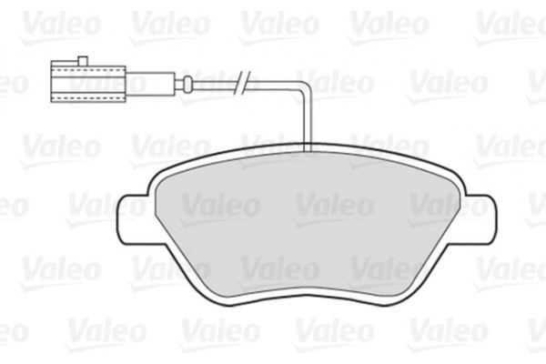 Valeo Σετ τακάκια, Δισκόφρενα - 301426