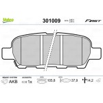 Valeo Σετ τακάκια, Δισκόφρενα - 301009