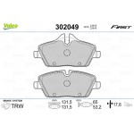 Valeo Σετ τακάκια, Δισκόφρενα - 302049