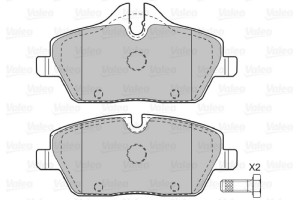 Valeo Σετ τακάκια, Δισκόφρενα - 598699