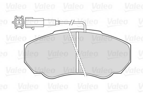 Valeo Σετ τακάκια, Δισκόφρενα - 301568