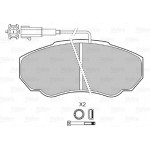 Valeo Σετ τακάκια, Δισκόφρενα - 598568