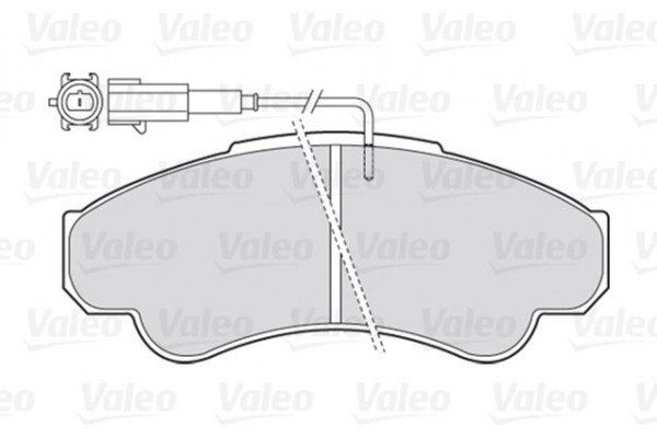 Valeo Σετ τακάκια, Δισκόφρενα - 301569