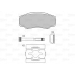 Valeo Σετ τακάκια, Δισκόφρενα - 598570