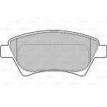 Valeo Σετ τακάκια, Δισκόφρενα - 598558