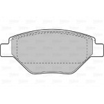 Valeo Σετ τακάκια, Δισκόφρενα - 598557