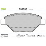 Valeo Σετ τακάκια, Δισκόφρενα - 598557