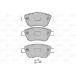 Valeo Σετ τακάκια, Δισκόφρενα - 598825