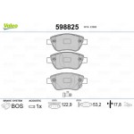 Valeo Σετ τακάκια, Δισκόφρενα - 598825