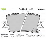 Valeo Σετ τακάκια, Δισκόφρενα - 301849