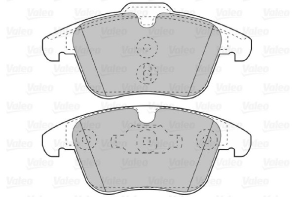Valeo Σετ τακάκια, Δισκόφρενα - 601056