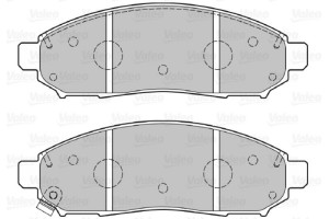 Valeo Σετ τακάκια, Δισκόφρενα - 301140
