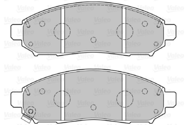 Valeo Σετ τακάκια, Δισκόφρενα - 301140
