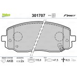 Valeo Σετ τακάκια, Δισκόφρενα - 301707