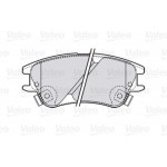 Valeo Σετ τακάκια, Δισκόφρενα - 301708