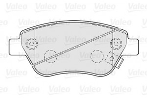 Valeo Σετ τακάκια, Δισκόφρενα - 301825