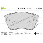 Valeo Σετ τακάκια, Δισκόφρενα - 301825