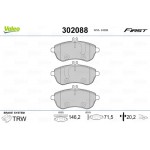 Valeo Σετ τακάκια, Δισκόφρενα - 302088