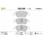 Valeo Σετ τακάκια, Δισκόφρενα - 302160