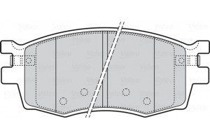 Valeo Σετ τακάκια, Δισκόφρενα - 301868